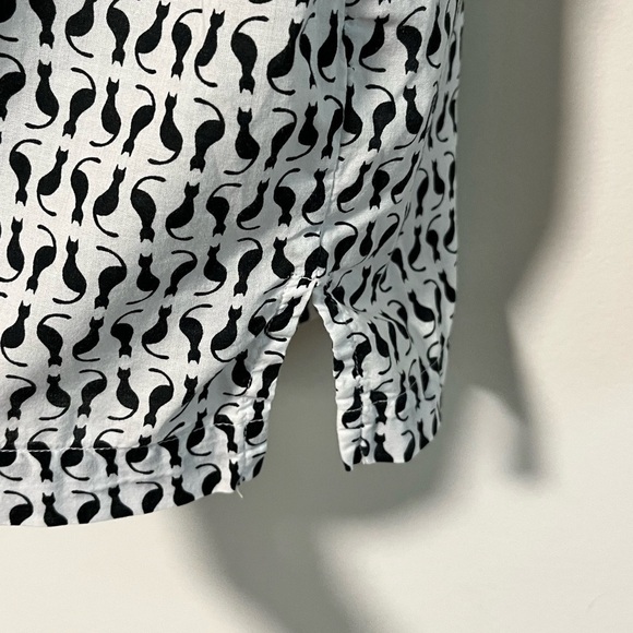 Victoria’s Secret Cat Print Long Sleeve Pajama Top - Large - Picture 4 of 7